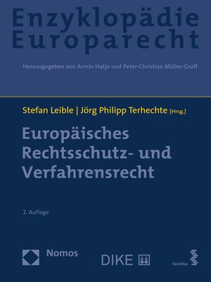 cover image of Europäisches Rechtsschutz- und Verfahrensrecht